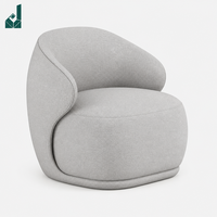 Fauteuil de bureau exécutif moderne rembourré et incurvé, en tissu aspect lin, ergonomique et confortable, idéal pour la réception et les salles d'attente