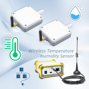 Remote Industrial Equipment Monitoring 2 Sets Industrial Wireless <b>Temperature</b> Humidity Sensors System - Product Image 1