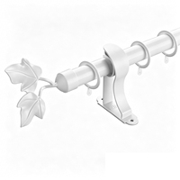 Tringle à rideau robuste ZSTARR de 28 mm de diamètre pour grandes fenêtres
