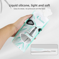 Masque facial portable en silicone à LED infrarouge proche 7 couleurs, rechargeable, pour la beauté du visage, usage domestique et commercial