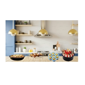 Juego de Accesorios para Freidora de Aire, 7 Piezas, Bandeja para Hornear con Asa, Papel Perforado, Tapete de Silicona, Juego de Utensilios de Cocina - Product Image 6