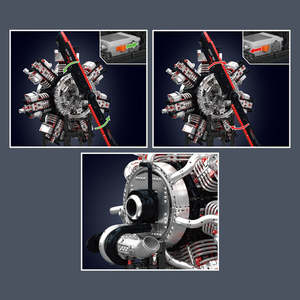 Nouvelle tendance Radial Aviation <span class=keywords><strong>moteur</strong></span> blocs de construction Science et éducation modèle Power Drive enfant STEM jouet adulte cadeau créatif - Product Image 4