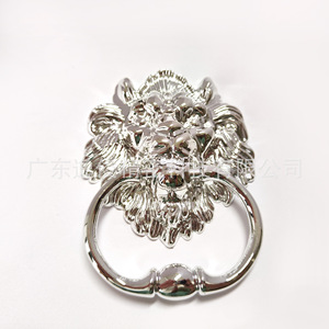 Silver Lion Head Ring Buckle Plastic Decorative Furniture Hardware Small Traditional Style High Quality <b>Sofa</b> Accessory - Product Image 1