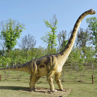 Modèle de dinosaure animatronique grandeur nature pour parc d'attractions, monde des dinosaures animé