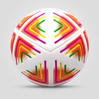 MOZURU Ballon de football de taille officielle 5 en PVC PU imperméable durable et bon marché avec logo personnalisé
