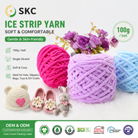 Fil à crocheter épais 100g, 1 brin, moelleux, pour tricotage au bras, couverture tissée, ignifuge, résistant aux acides, mélange de polyester, motif brut, fait main