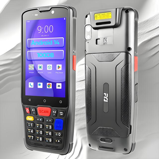 F9830 Portable Handheld PDA System NFC Reader Dual Camera Android 14 Customized LOGO Barcode Scan Latest Rugged PDA