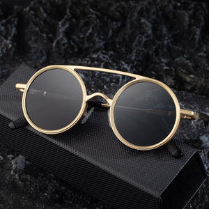 KSL-98387 Gafas de sol ovaladas para hombre, montura de metal negro, protección UV400, clase 2, montura de plástico y metal para uso en exteriores - Product Image 5