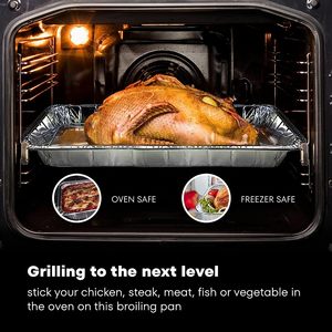Fours grille-pain Offre Spéciale résistant à l'huile cuisson en plein air casserole à goutte gril <span class=keywords><strong>plat</strong></span> <span class=keywords><strong>jetable</strong></span> en aluminium pour barbecue revêtement de gril avec trou - Product Image 5