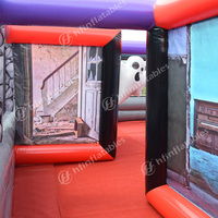 Labyrinthe gonflable d'Halloween hanté commercial pour adultes et enfants