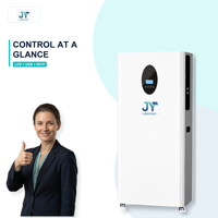 Inverter Penyimpanan PV Surya Hibrida Cerdas dengan Paket Baterai LiFePO4 Modular 15kWh untuk Cadangan Rumah, Pemasok Grosir OEM