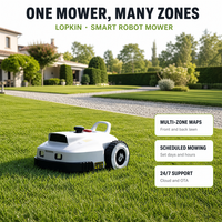 Tondeuse robotisée sans fil Kesen Industrial, lame rotative, étanche IP66, gestion multi-zones, GPS, antivol, connectivité IoT, 35%