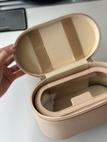 Ensemble de trousses de toilette en cuir vegan Saffiano avec lettres personnalisées, sac de rangement transparent en PVC, grande capacité, sac de voyage pour articles de toilette