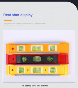 Оптовая продажа, длинный маленький магнитный Профессиональный ударопрочный уровень I-луча с пузырьковыми флаконами и логотипом - Product Image 6