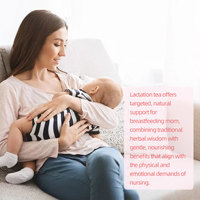 Tisane végétalienne aux herbes pour la lactation, favorisant l'allaitement naturel et l'augmentation du lait maternel, en sachets pour les soins post-partum des femmes