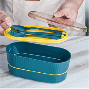 Lonchera Portátil SYH663 Apta para Microondas, Contenedor de Alimentos de Grado Alimenticio con Paja de Trigo y PP, Apta para Lavavajillas - Product Image 5