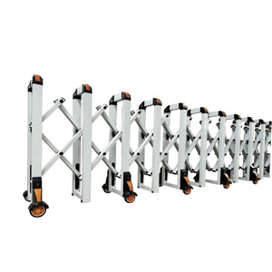 Barrière Rétractable en Acier Inoxydable à Commande Manuelle, Revêtement Poudré, Conception Industrielle Durable, Clôture de Sécurité pour Chantiers Routiers - Product Image 1