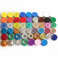 Logo personnalisé Pharma 13mm 20mm Bouchon de flacon en aluminium en plastique pour flacons