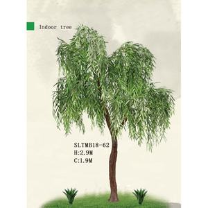 Cinta verde <span class=keywords><strong>sauce</strong></span> llorón árbol artificial patio sala de estar decoración de paisajismo - Product Image 3