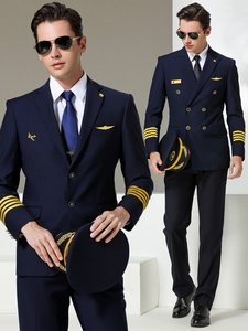 Uniforme de travail pour pilote d'aviation pour hommes - Product Image 2