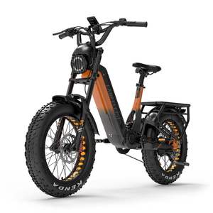 For RX800 Plus 1000W Orange Fat Tire E-MTB Offroad Full Suspension Hydraulic Brakes Lithium EU Stock Ebike - Product Image 3