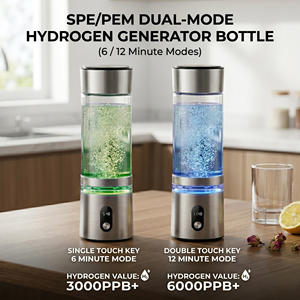 Générateur d'eau hydrogénée à double chambre <span class=keywords><strong>sans</strong></span> chlore ni <span class=keywords><strong>ozone</strong></span> 6000ppb, bouteille d'hydrogène 250ML pour café, lait, thé, jus - Product Image 3
