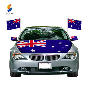 Bendera Australia tangan Mini kustom acara atau Festival bendera balap melambai tangan logo bendera genggam cetak kustom - Product Image 2