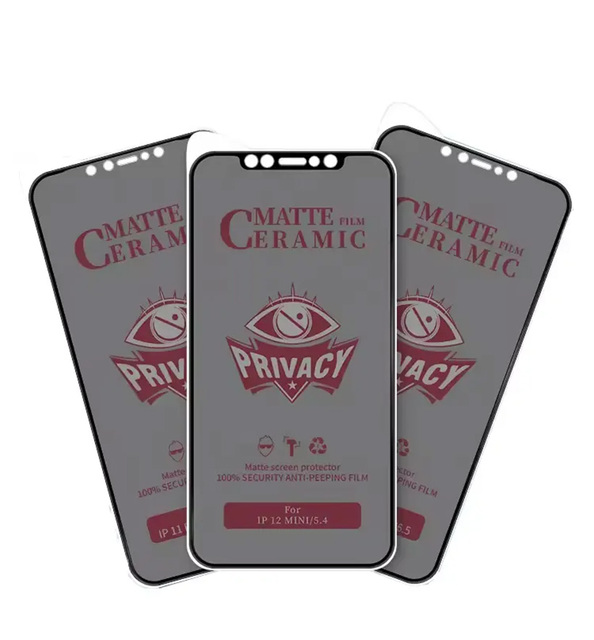 Mobile Phone Anti Shock Nano Ceramic Film Matte Anti Peeping Screen Protector for Iphone 11 12 13 14Pro Max