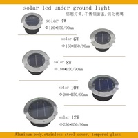 Projecteurs solaires souterrains à LED en acier inoxydable éclairage de pont intégré