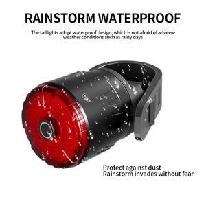Feu arrière de vélo Q11Q11S LED, 4 modes, étanche IPX4, feu arrière intelligent pour la conduite nocturne, pour VTT - Product Image 3