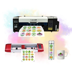 Gw450 UV in ấn <span class=keywords><strong>plotter</strong></span> với DX7 đầu in nhãn máy in phun CuộN để cuộn máy in UV cho nhãn dán in ấn - Product Image 2