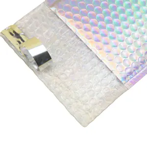 Custom Logo Metallic Mailer Shipping Envelope Padded Postal Satchels Bubble Poly Wrap Packaging Mailing Bag Metallic Envelopes