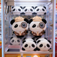 Peluches Panda Anime de 8 pouces, jouets en peluche pour enfants, pour machines à griffes