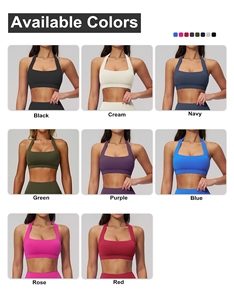 Reggiseno Sportivo Personalizzato per Yoga, Abbigliamento Fitness per Ragazze, Top Morbido con Logo Personalizzato per Allenamento Femminile - Product Image 3