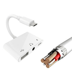 3 en 1 Tipo C a USB 3,0 + auricular de 3,5mm + cable adaptador de carga PD - Product Image 4