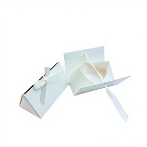 Luxury Paper <b>Bags</b> Customized Packing Small Gift Paper <b>Bag</b> With Ribbon Ivory Board Classic Style For Gift And <b>Craft</b> - Product Image 3