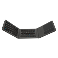 Clavier pliable ergonomique sans fil personnalisé OEM avec pavé tactile pour tablette, ordinateur portable, ordinateur de bureau, voyage, bureau