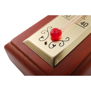 <span class=keywords><strong>Station</strong></span> météorologique de thermomètre d'indicateur thermométrique de conception de cadre en bois solide pour la maison - Product Image 4