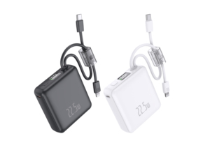 พาวเวอร์แบงค์ขนาดเล็ก 10000mAh – ชาร์จเร็ว 22.5W, ดีไซน์กะทัดรัดพิเศษ, เครื่องชาร์จแบบพกพาพร้อมสายคู่สำหรับการเดินทาง - Product Image 3