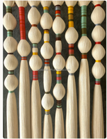 Décoration murale en macramé coloré : Art en fibres de corde tressée
