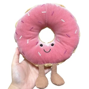 Almohada de Peluche Kawaii, Juguete de Peluche Suave con Diseño de Donut y Chispas, Relleno de Algodón PP Lavable, para Aliviar el Estrés y como Regalo de Cumpleaños - Product Image 3