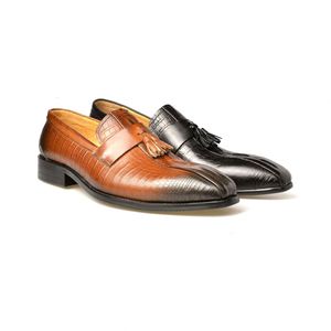 High-quality Handmade Designer Men's Leather <b>Shoes</b>-casual Fringed Loafers Driving <b>Shoes</b> Formal <b>Shoes</b> <b>Height</b> <b>Increasing</b> Autumn - Product Image 6