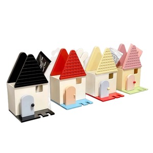 Toothbrush Holder Wall Mounted Plastic Rectangular Bathroom Toothbrush Rack With Cup And <b>Toothpaste</b> Storage - Product Image 3