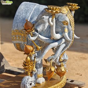 รูปปั้นพระ<span class=keywords><strong>พิฆเนศ</strong></span>ขนาด<span class=keywords><strong>ใหญ่</strong></span> ทำจากทองเหลือง บรอนซ์ หรือทองแดงหล่อแบบโบราณ สำหรับตกแต่งตามหลักศาสนาฮินดู หรือใช้เป็นของตกแต่งทางจิตวิญญาณ - Product Image 3