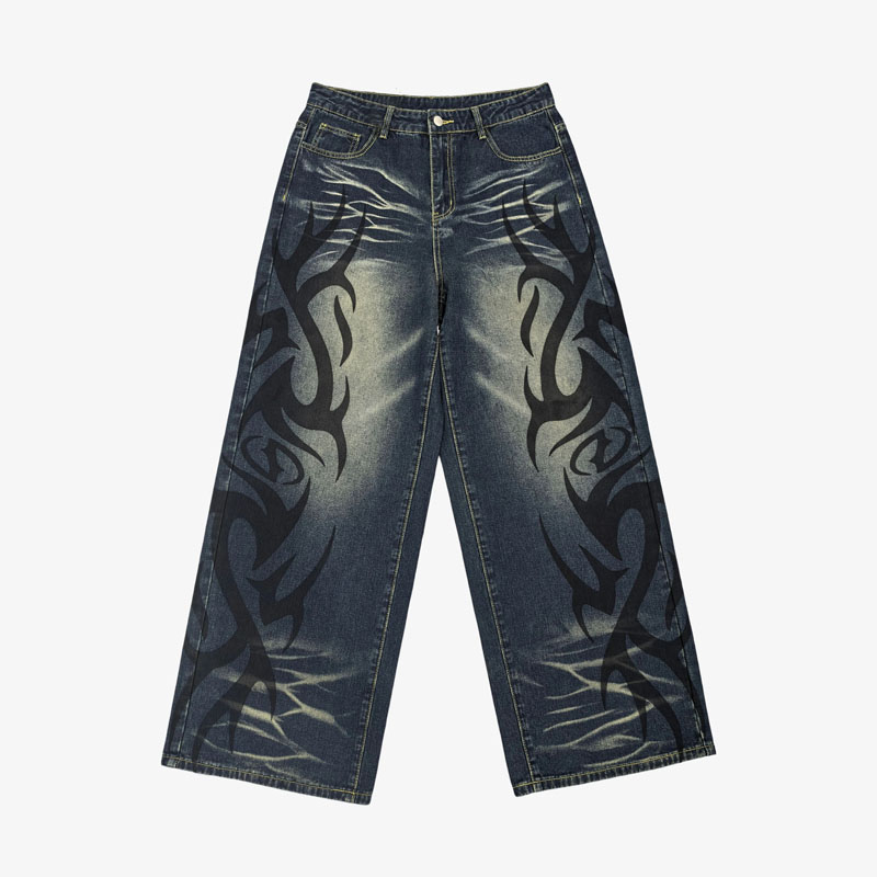 Custom-Y2K-Grunge-Tribal-Print