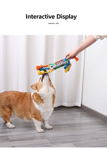 Juguete de Cuerda de Algodón Resistente a Mordidas para Perros, con Nudo, para Entrenamiento de Cachorros, Juguete Interactivo para Jalar, Juguetes Chirriantes para Mascotas - Product Image 5