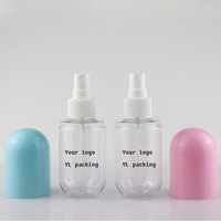 Bouteilles de lotion en plastique en forme de capsule de pilule rose, bleue, blanche et jaune, 30 ml-100 ml, pour l'emballage des soins de la peau et du shampoing