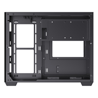 Gabinete de Torre Micro ATX Lovingcool con Paneles de Vidrio Templado de Vista Completa, Excelente Refrigeración y Diseño que Ahorra Espacio para PC Gaming