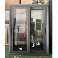 Ventana Abatible Moderna de Aleación de Aluminio con Mosquitera de Acero Inoxidable para Balcón Exterior