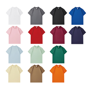 Tùy Chỉnh Người Đàn Ông Của T-Shirt Nặng Quá Khổ T-Shirt Vòng Cổ Trống 100% Cotton Đường Phố Mặc Chất Lượng Cao Người Đàn Ông Của T-Shirt - Product Image 5